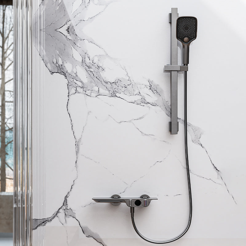 Wall Mounted Metal Bathroom Faucet Low Arc Waterfall Tub Filler