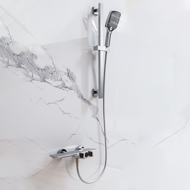 Wall Mounted Metal Bathroom Faucet Low Arc Waterfall Tub Filler