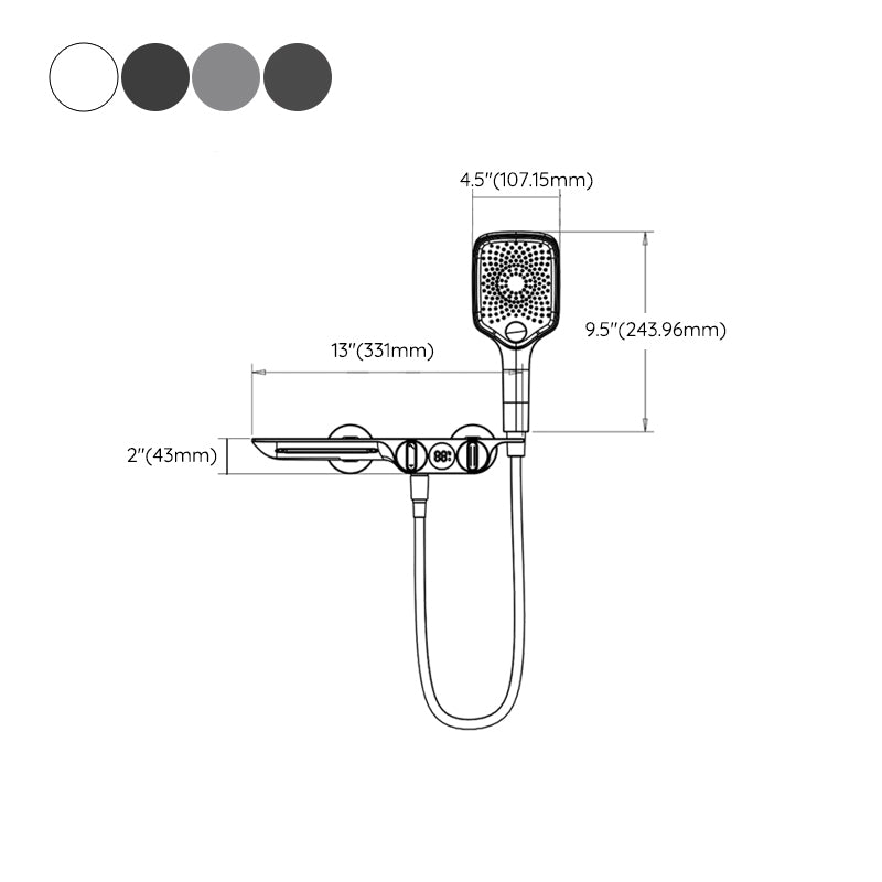 Wall Mounted Metal Bathroom Faucet Low Arc Waterfall Tub Filler
