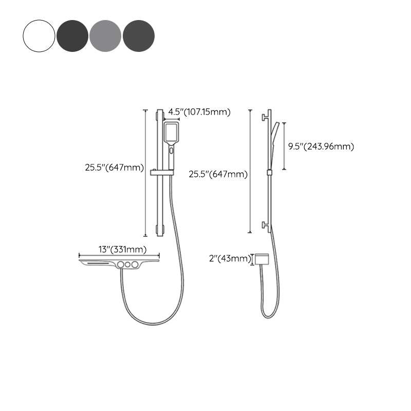 Wall Mounted Metal Bathroom Faucet Low Arc Waterfall Tub Filler