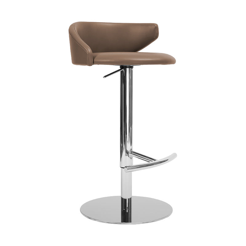 Industrial Leather Bar Stool Adjustable Height Counter Stool for Bristol