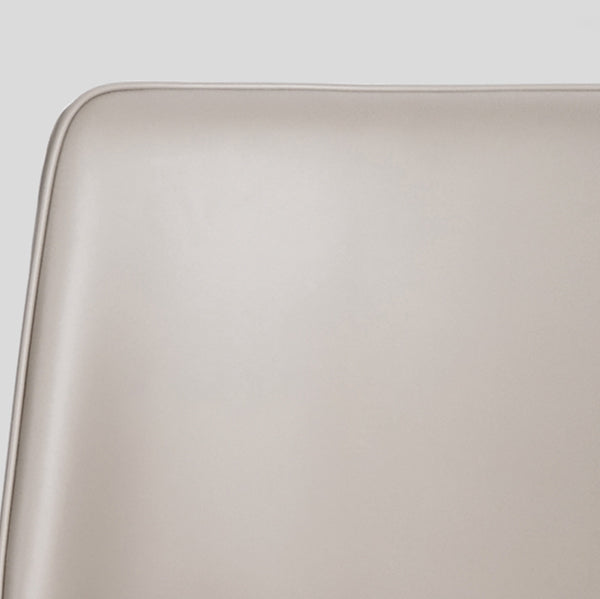 Modern Backrest Bar Stool Leather Metal Base Counter Stool for Living Room