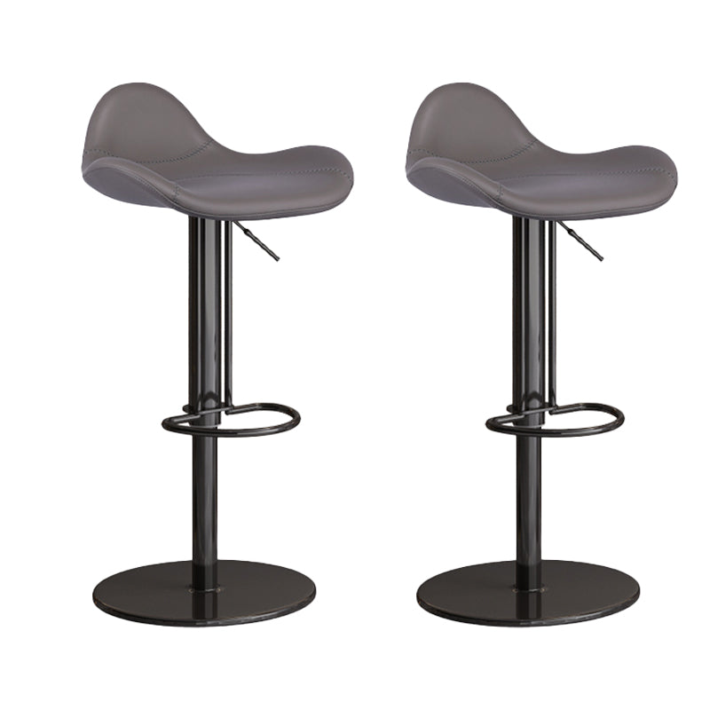 Industrial Adjustable Bar Stool Leather Backrest Counter Stool for Bristol