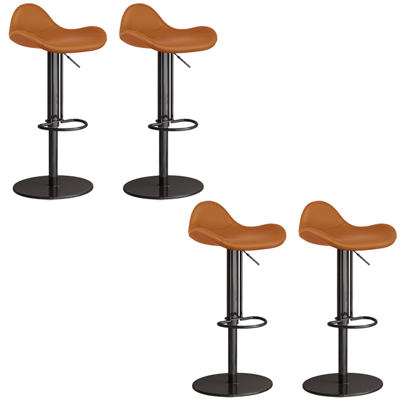 Industrial Adjustable Bar Stool Leather Backrest Counter Stool for Bristol