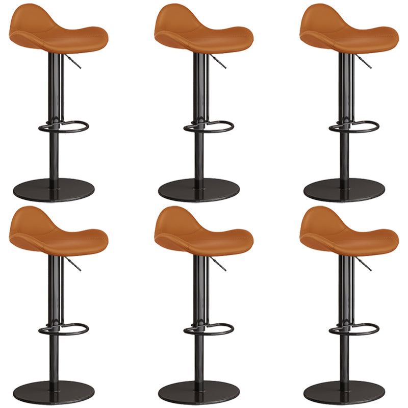 Industrial Adjustable Bar Stool Leather Backrest Counter Stool for Bristol