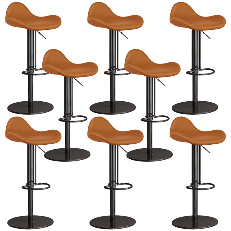 Industrial Adjustable Bar Stool Leather Backrest Counter Stool for Bristol