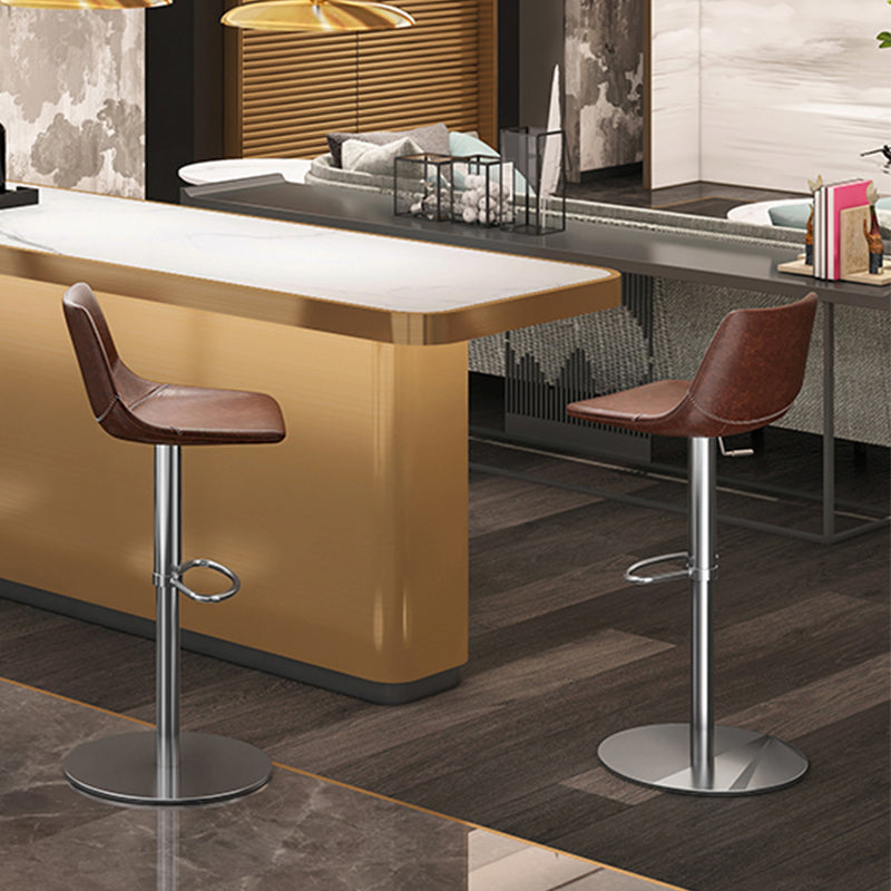 Industrial Leather Bar Stool Adjustable Backrest Bar Stool for Bristol