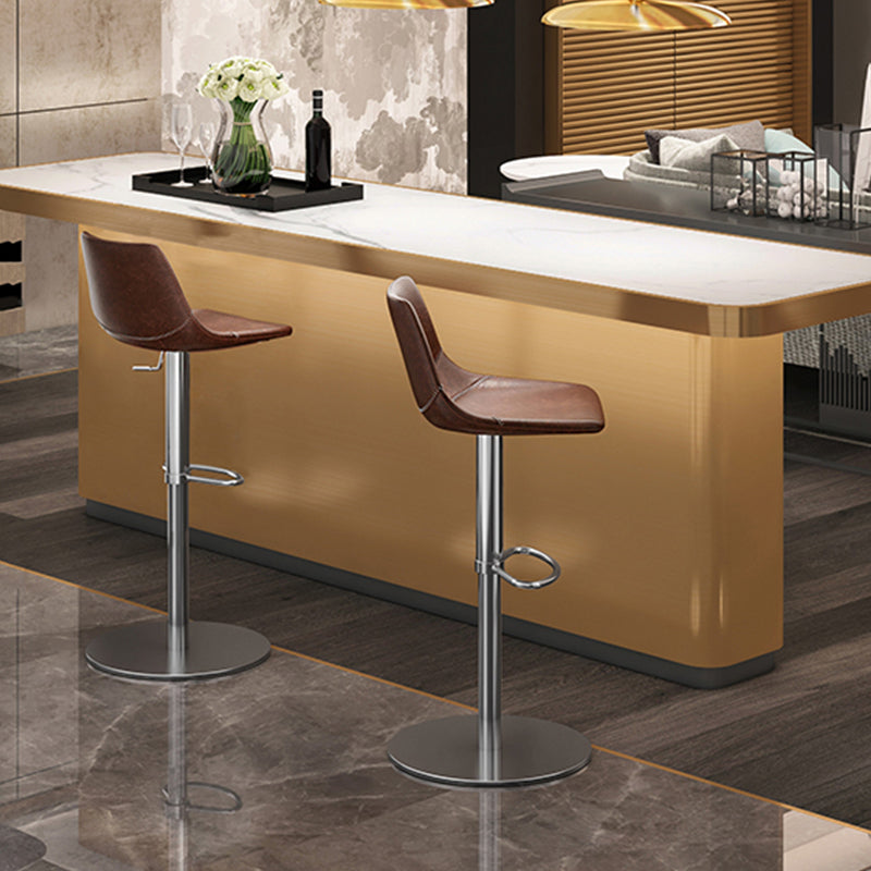 Industrial Leather Bar Stool Adjustable Backrest Bar Stool for Bristol