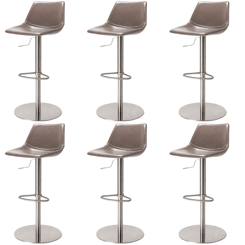 Industrial Leather Bar Stool Adjustable Backrest Bar Stool for Bristol