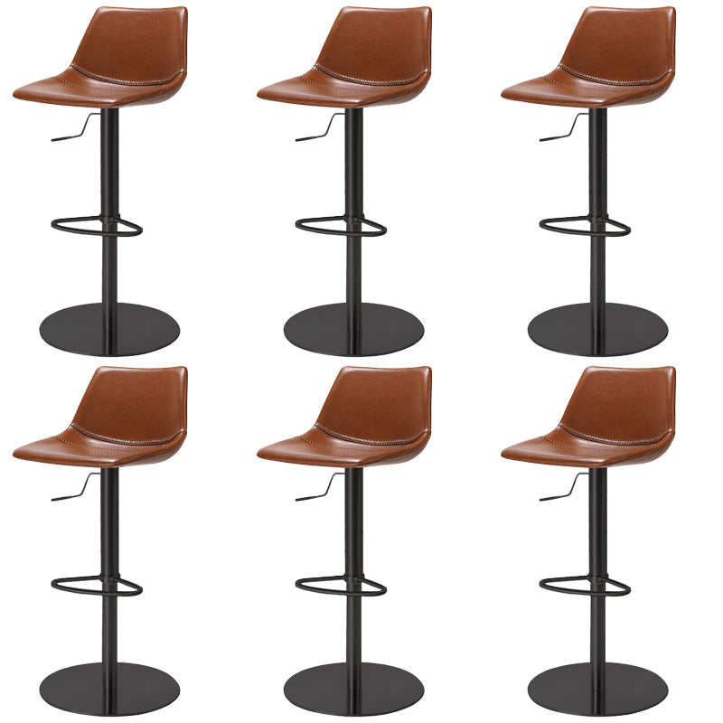 Industrial Leather Bar Stool Adjustable Backrest Bar Stool for Bristol