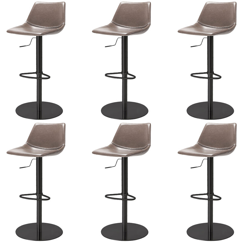 Industrial Leather Bar Stool Adjustable Backrest Bar Stool for Bristol