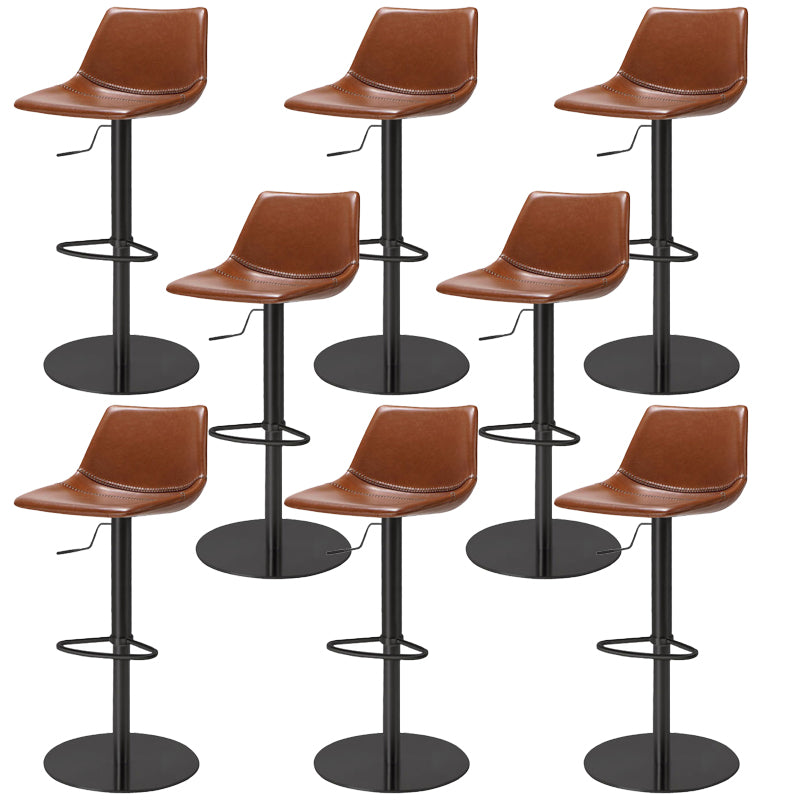 Industrial Leather Bar Stool Adjustable Backrest Bar Stool for Bristol