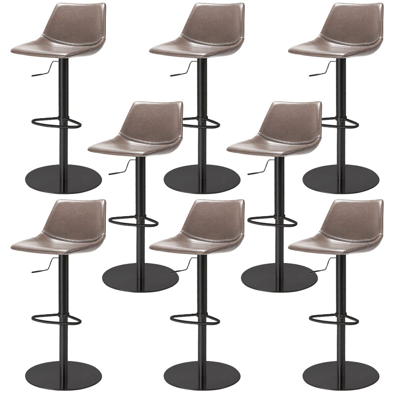 Industrial Leather Bar Stool Adjustable Backrest Bar Stool for Bristol
