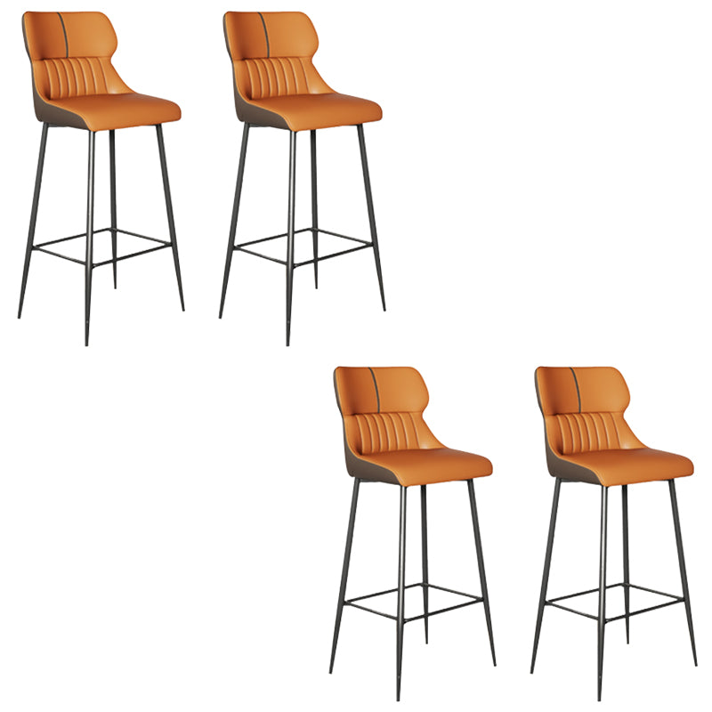 Modern Leather Bar Stool Upholstered Counter Stool for Bristol