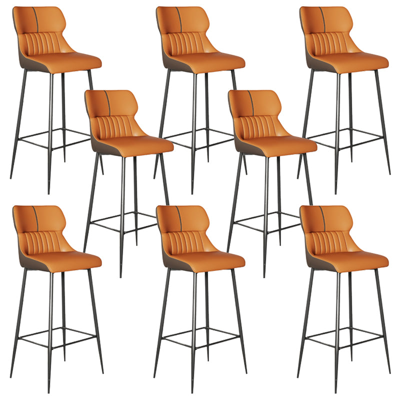 Modern Leather Bar Stool Upholstered Counter Stool for Bristol