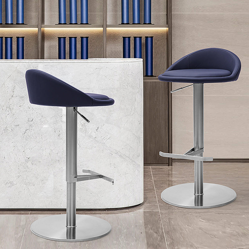 Modern Bar Stool Leather Adjustable Height Counter Stool for Bristol
