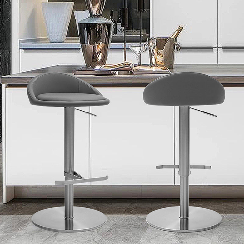 Modern Bar Stool Leather Adjustable Height Counter Stool for Bristol