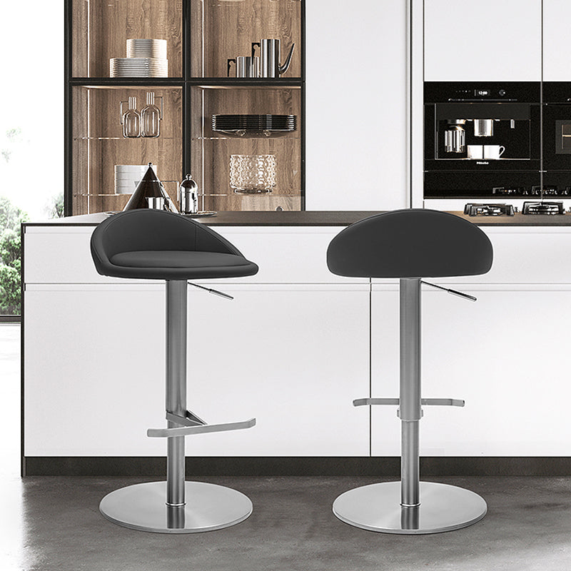 Modern Bar Stool Leather Adjustable Height Counter Stool for Bristol