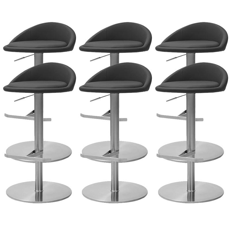 Modern Bar Stool Leather Adjustable Height Counter Stool for Bristol