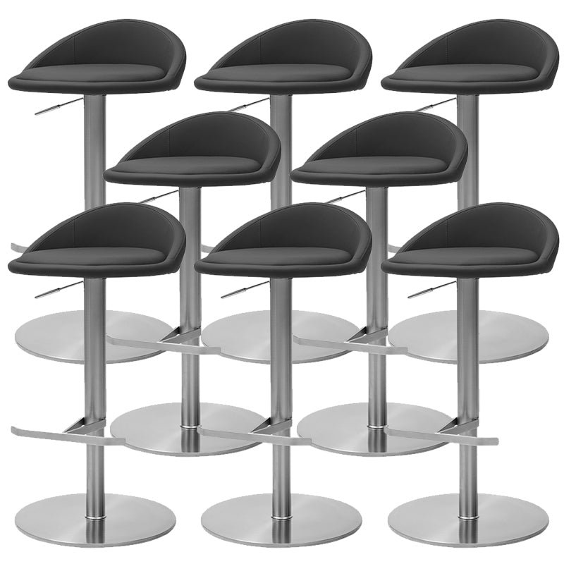 Modern Bar Stool Leather Adjustable Height Counter Stool for Bristol