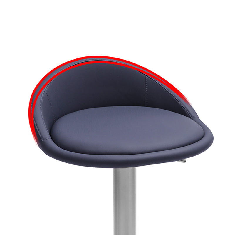 Modern Bar Stool Leather Adjustable Height Counter Stool for Bristol