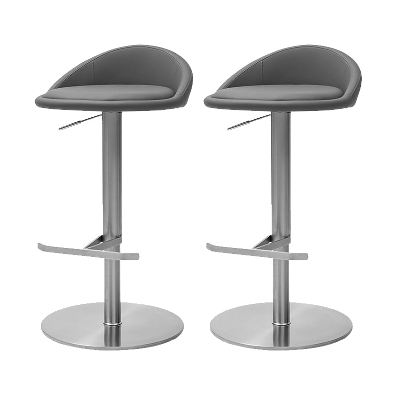 Modern Bar Stool Leather Adjustable Height Counter Stool for Bristol