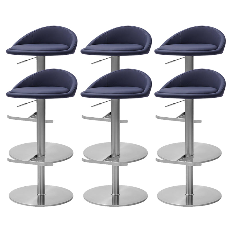 Modern Bar Stool Leather Adjustable Height Counter Stool for Bristol