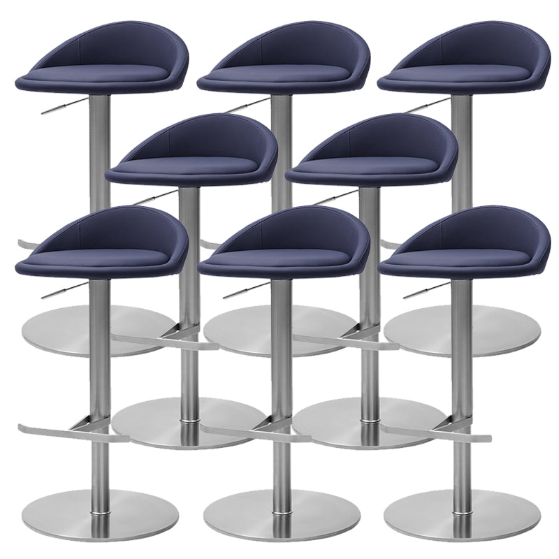 Modern Bar Stool Leather Adjustable Height Counter Stool for Bristol