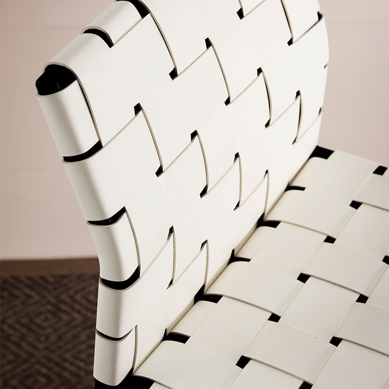 Faux Leather Dining Stools Contemporary Bar Stools with Metal Base