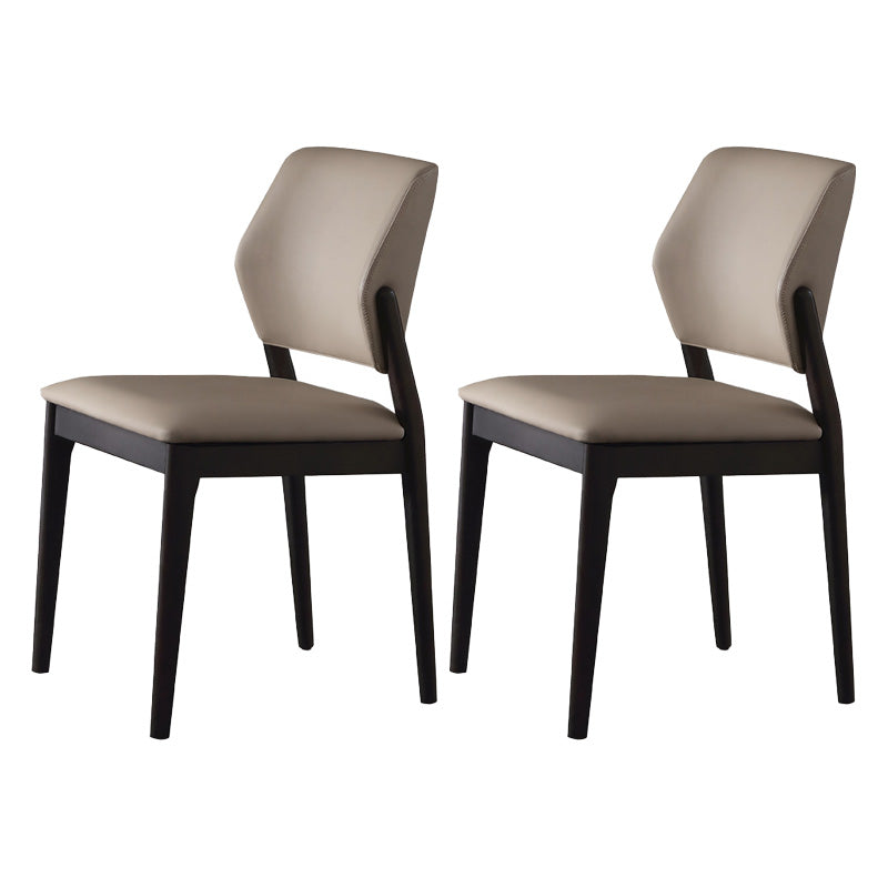 Contemporary Kitchen Dining Side Chair Open Back Dining Side Chair