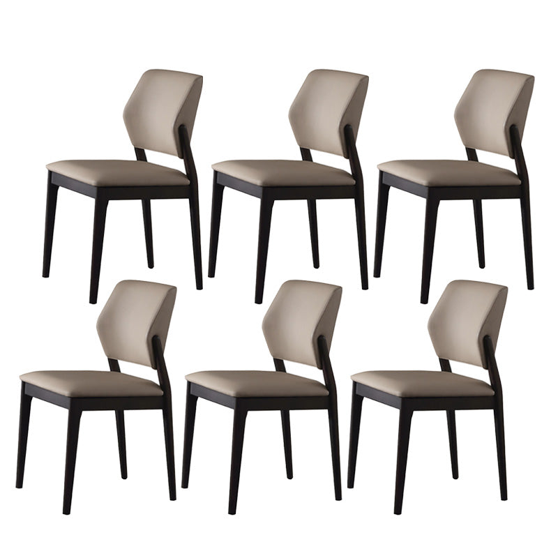 Contemporary Kitchen Dining Side Chair Open Back Dining Side Chair