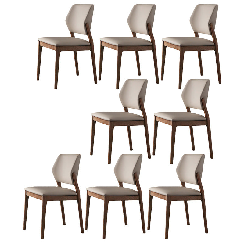 Contemporary Kitchen Dining Side Chair Open Back Dining Side Chair