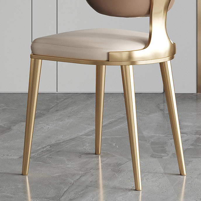 Glam Kitchen Dining Chairs Upholstered Armless Dining Chairs