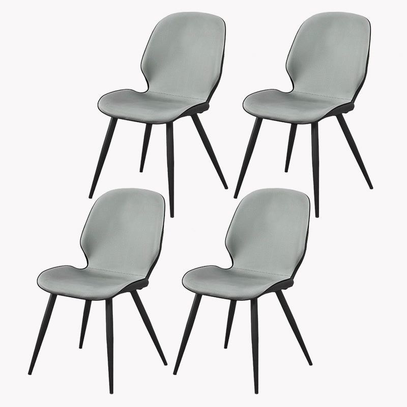 Armless Kitchen Dining Side Chair Industrial Wingback Side Chair