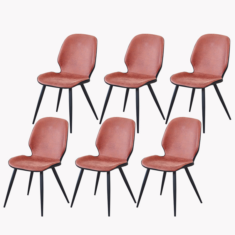 Armless Kitchen Dining Side Chair Industrial Wingback Side Chair