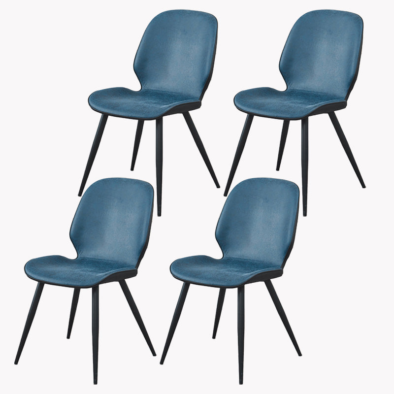 Armless Kitchen Dining Side Chair Industrial Wingback Side Chair