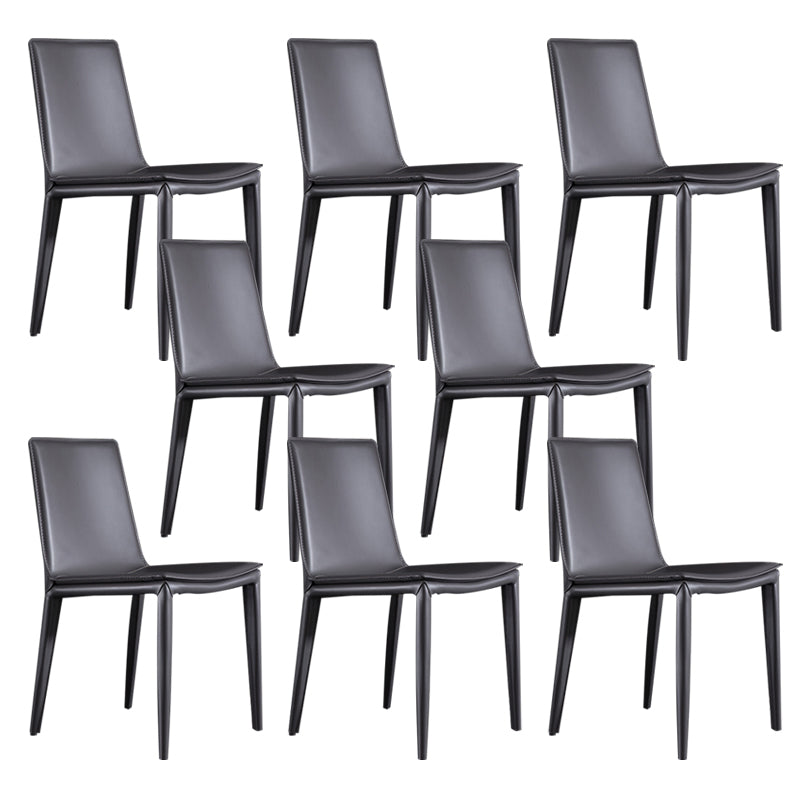 Contemporary Home Side Chair Upholstered Armless Dining Chair
