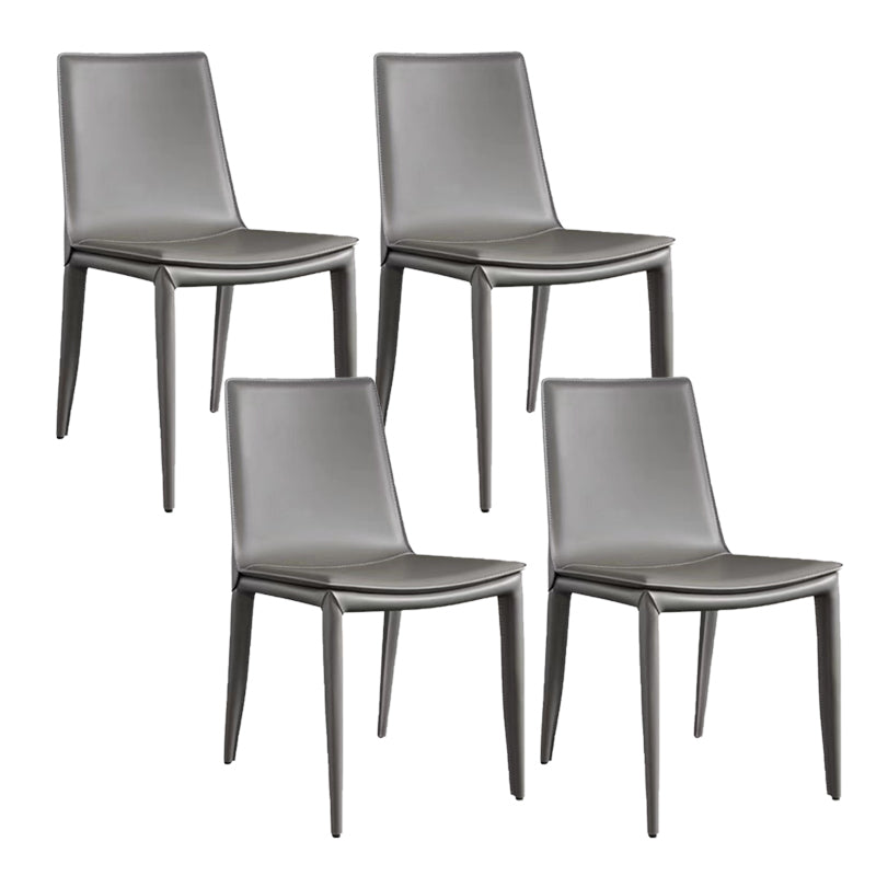 Contemporary Home Side Chair Upholstered Armless Dining Chair