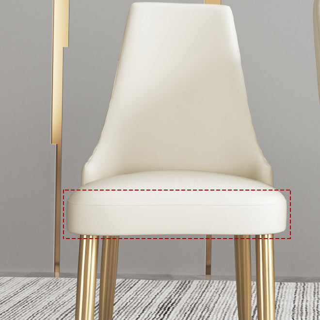 Kitchen Home Glam Chair Armless Dining Chair with Upholstered