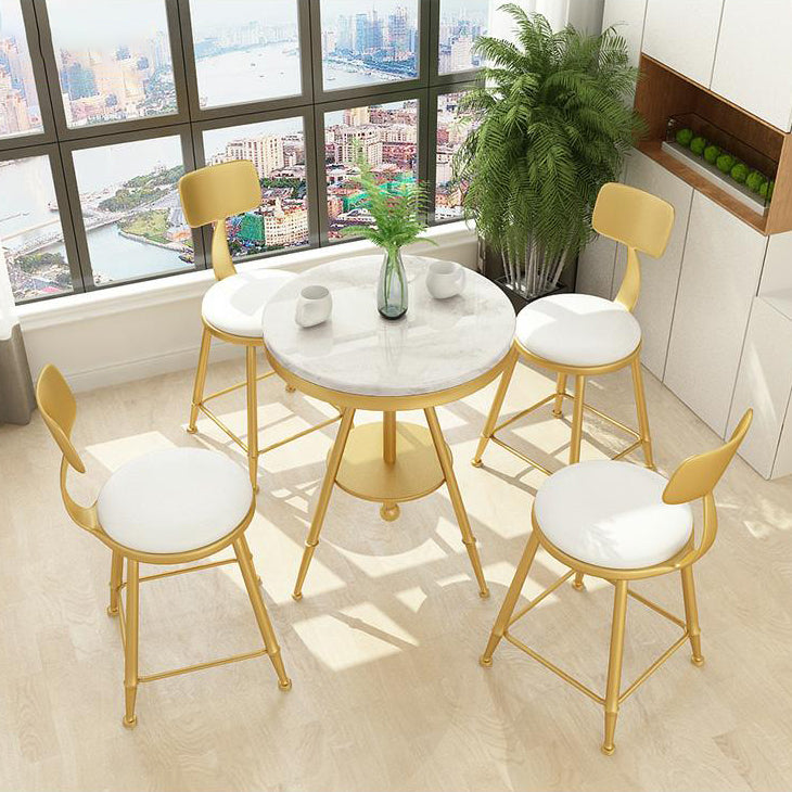 Glam Armless Kitchen Dining Side Chair Open Back Dining Side Chair