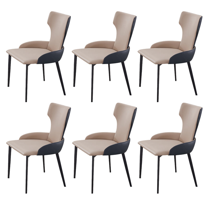 Dining Room Industrial Arm Chair Upholstered Wingback Dining Chairs