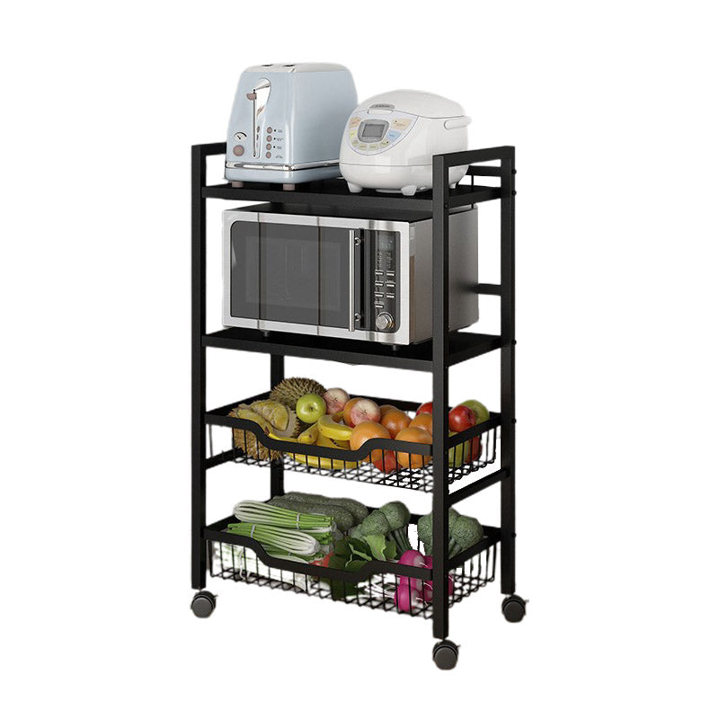 Dining Room Metal Prep Table Open Storage Rectangular Prep Table