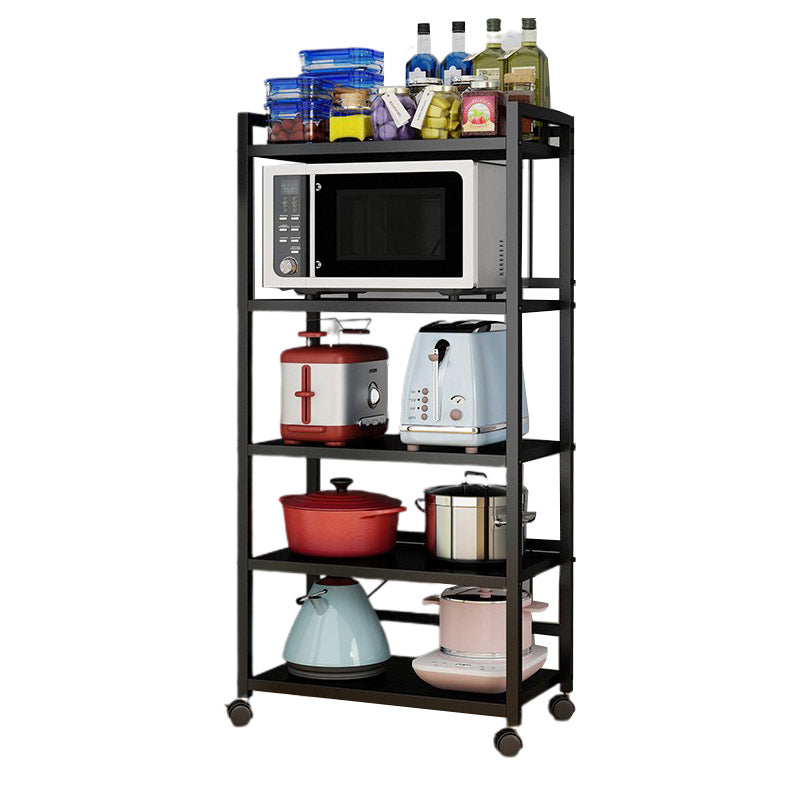 Dining Room Metal Prep Table Open Storage Rectangular Prep Table