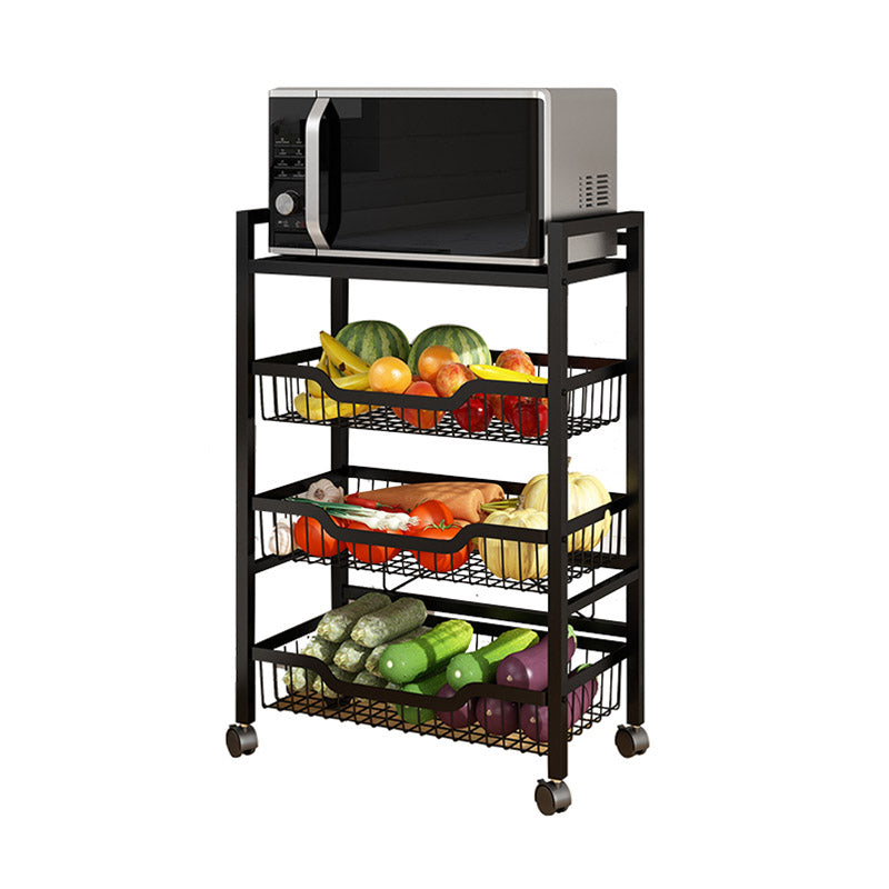 Dining Room Metal Prep Table Open Storage Rectangular Prep Table