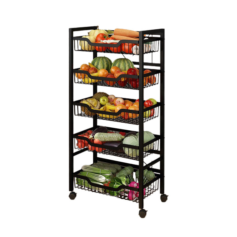 Dining Room Metal Prep Table Open Storage Rectangular Prep Table
