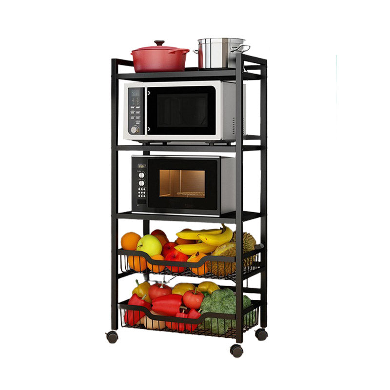 Dining Room Metal Prep Table Open Storage Rectangular Prep Table