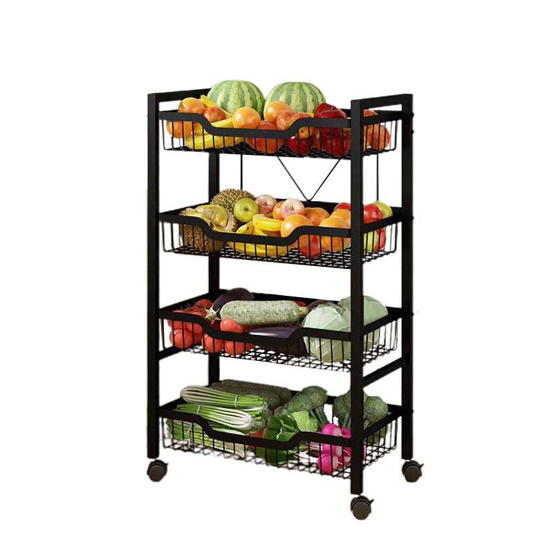 Dining Room Metal Prep Table Open Storage Rectangular Prep Table