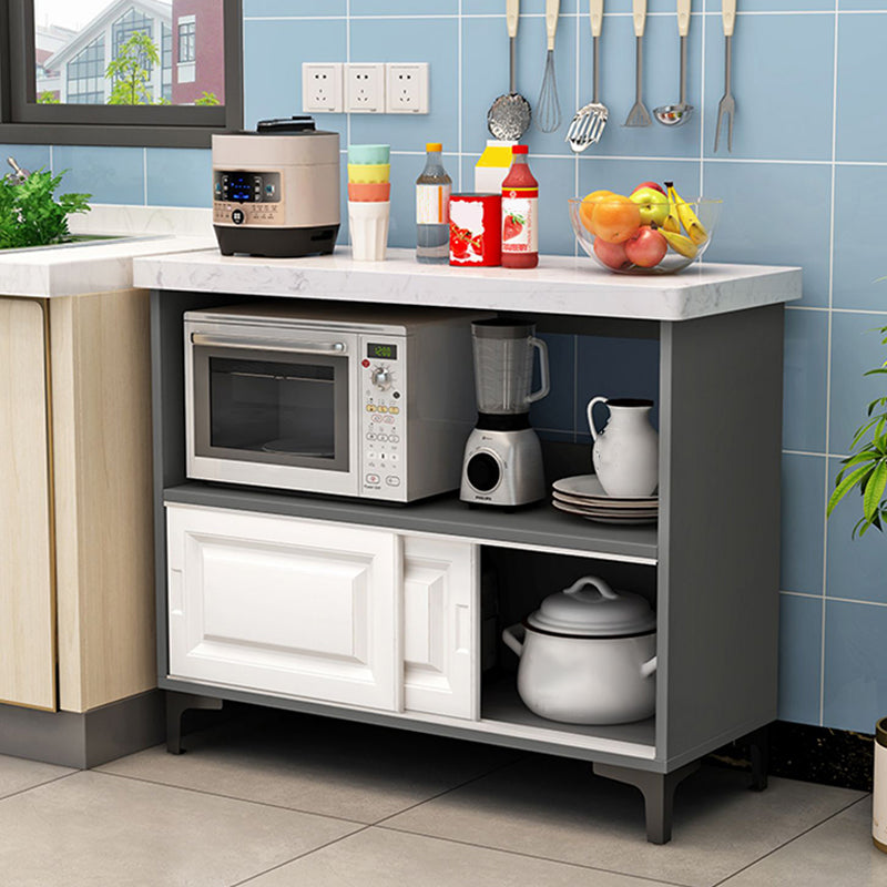 Modern Style Kitchen Island Table Double Sided Cabinet Kitchen Island