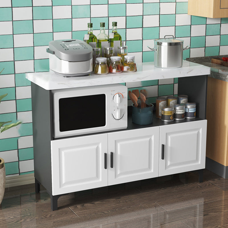 Modern Style Kitchen Island Table Double Sided Cabinet Kitchen Island