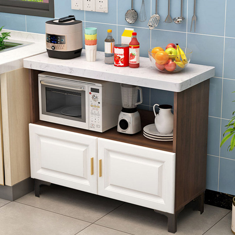 Modern Style Kitchen Island Table Double Sided Cabinet Kitchen Island